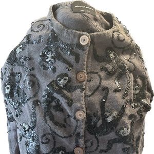 Michael Simon, sequined monkey cardigan